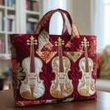 Musical Violin Handmade Tote Bag