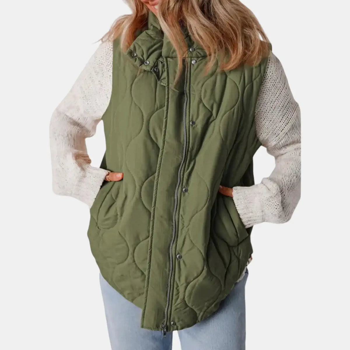 Women's Quilted Hooded Puffer Vest