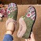 Women’s Winter Ankle Floral Embroidered Shoes