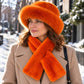 Winter Plush Thickened Scarf and Hat Warm Set