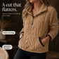 Full Size Fleece Half Zip Sweatshirt
