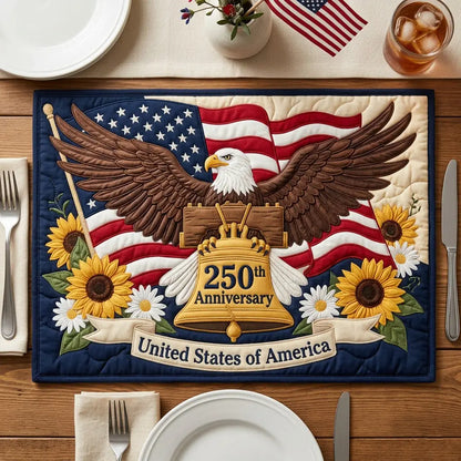 Sunflower Honor Quilted Place Mat