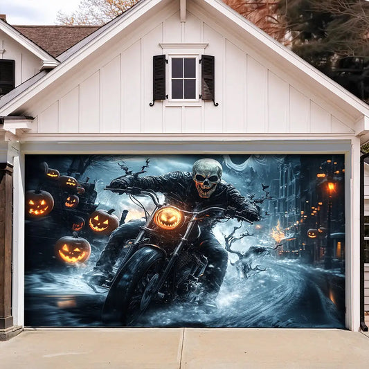 Nightmare Highway Halloween Garage Door Banner Decoration