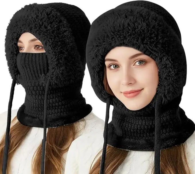 ❄️3 in 1 Beanie Hat with Scarf and Mask
