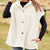 Womens Warm Button Down Sherpa Fleece-Look Vest