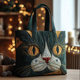 Catitude Charm Handmade Tote Bag
