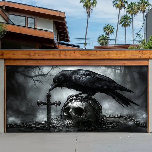 Faith In The Darkness Halloween Garage Door Banner Decoration