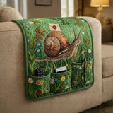 Mail Snail Quilted Sofa Armrest Organizer