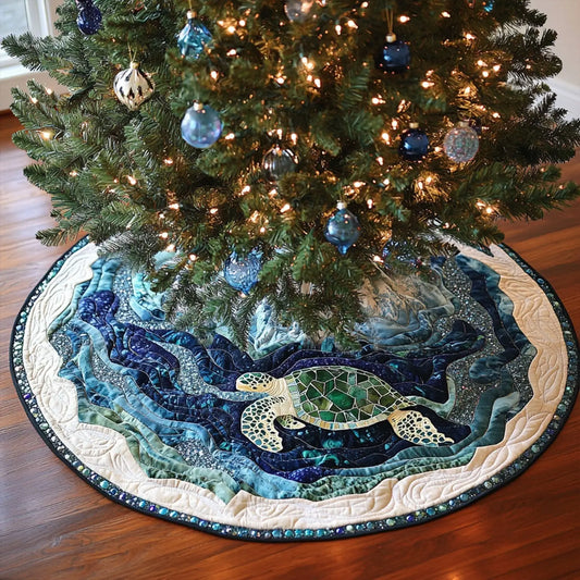 Cove Turtle Quilted Tree Skirt