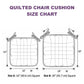 Iris Quilted Chair Cushion