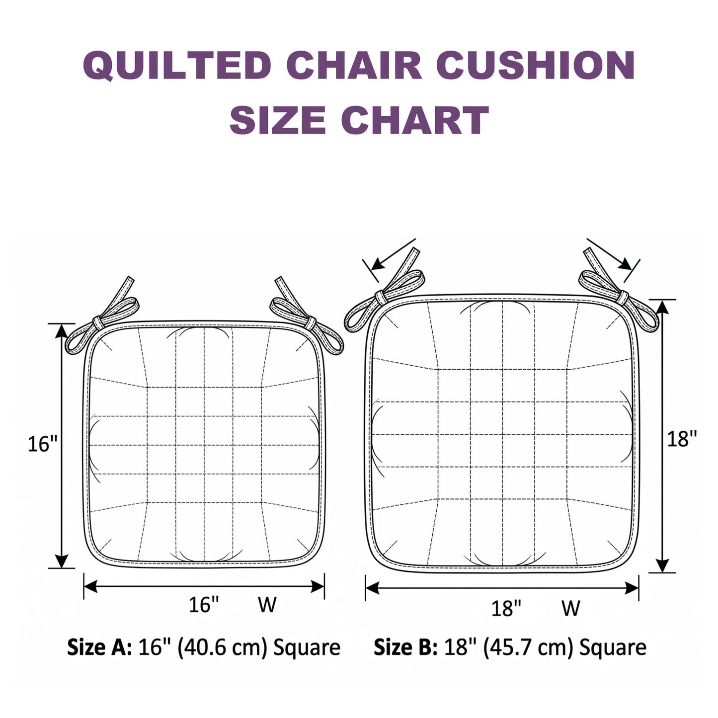Iris Quilted Chair Cushion