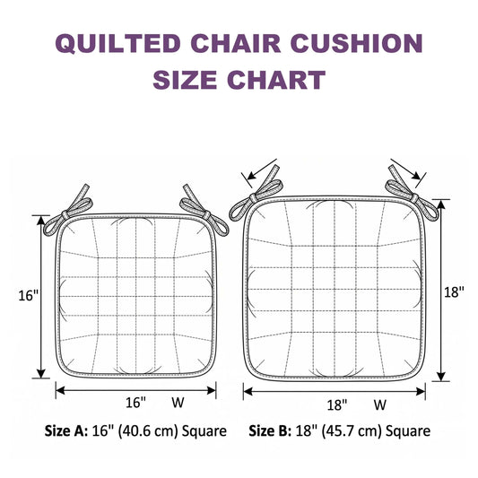 Love Heart Quilted Chair Cushion