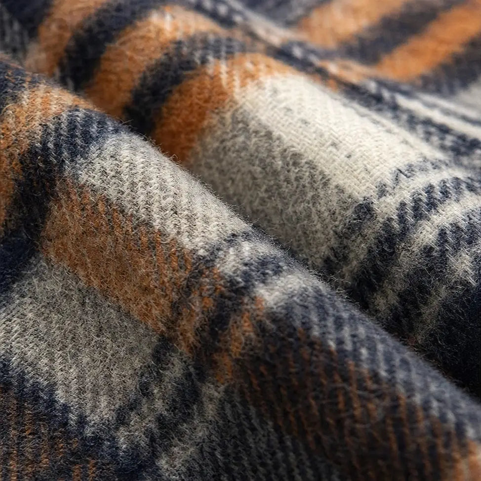 Sherpa-Lined Plaid Flannel Shacket