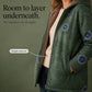 💖Women's Vintage Leaf Print Hooded Coat
