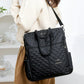 Anti-Theft Vintage Quilted Nylon Women's Backpack