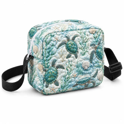 Mini Turtle Quilted Crossbody Bag
