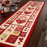 Romantic Valentine Quilted Table Runner