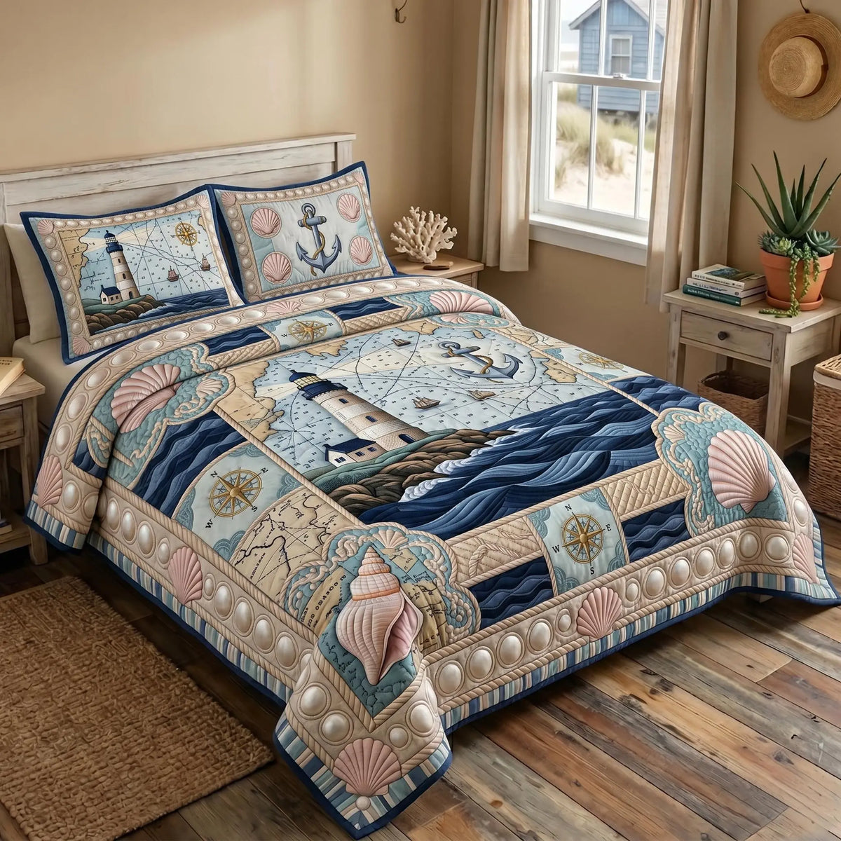Sea Escape Quilted Bedding Set