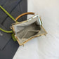 Women's Suede Structured Top Frame Crossbody Bag