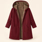 Winter Plush-Lined Cozy Hooded Coat