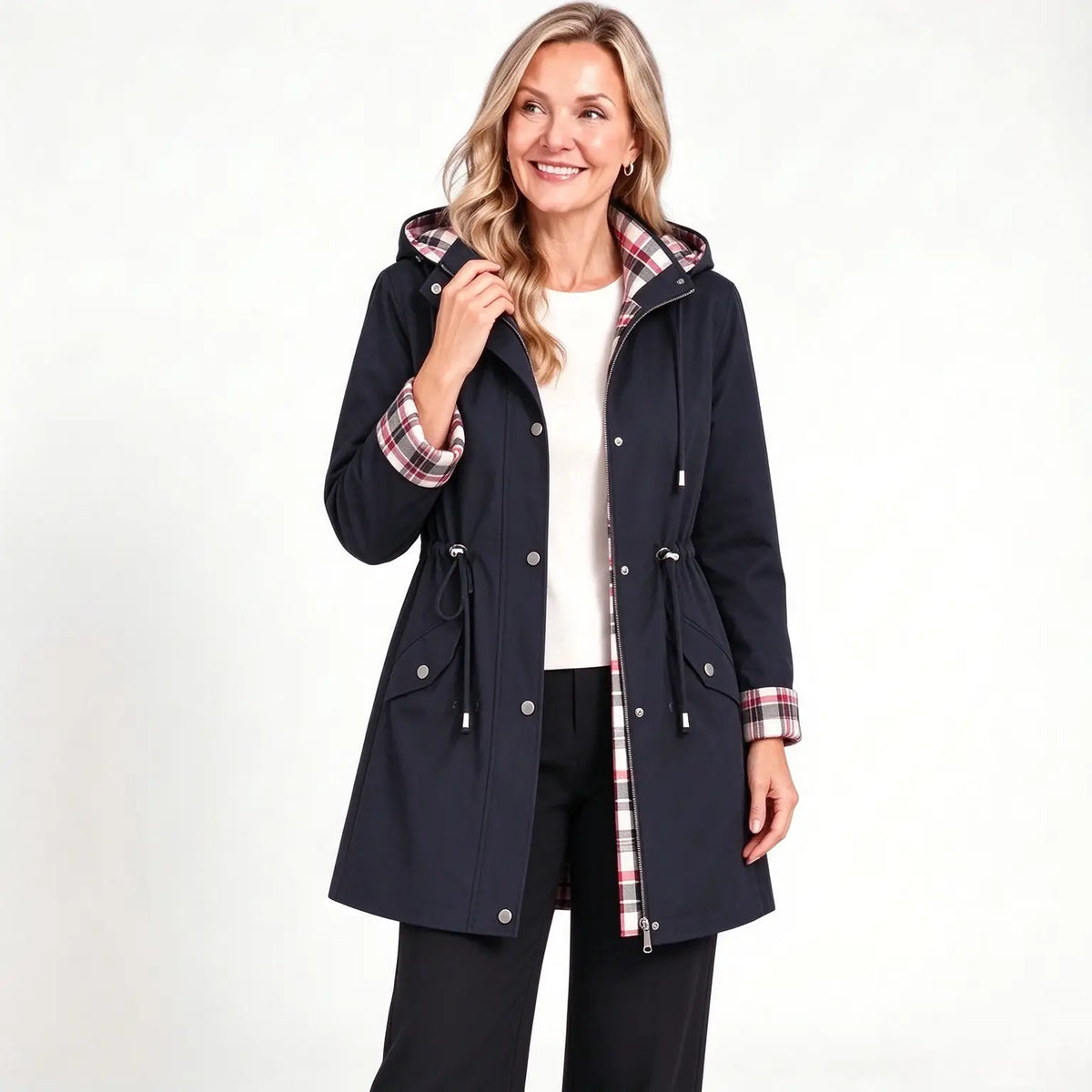Women's Waterproof Woven Hooded Coat