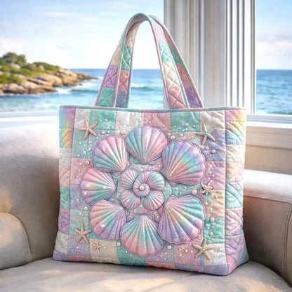 Seaside Shells Handmade Tote Bag