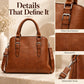 Women's Elegant PU Leather Square Handbag