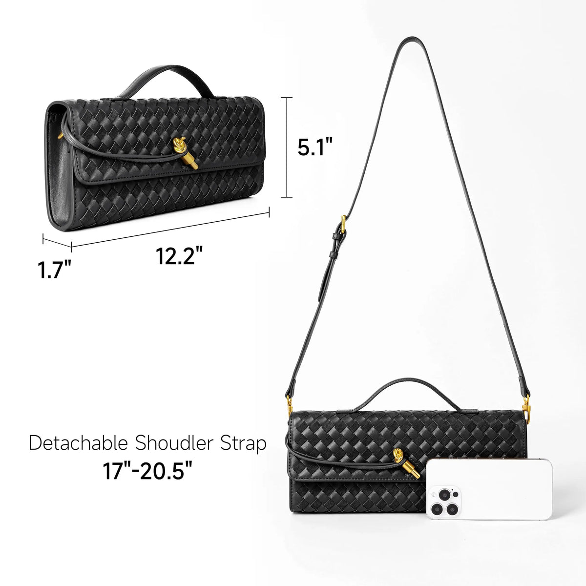 Women's Woven Evening Clutch Handbags