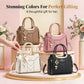 3 PCS Women's Elegant Embroidered Pattern Tote Bag