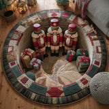 Jolly Workshop Nutcracker Quilted Round Mat