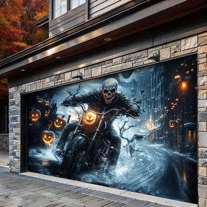 Nightmare Highway Halloween Garage Door Banner Decoration