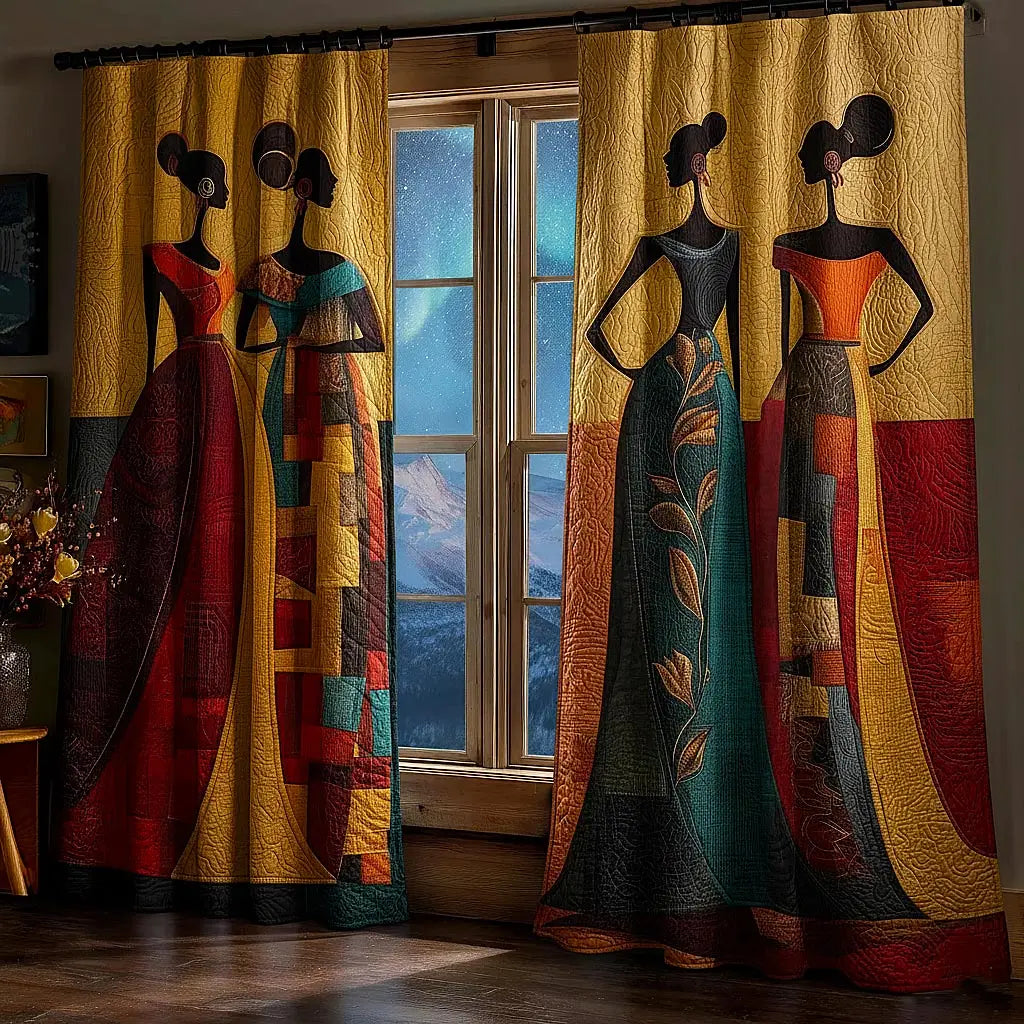 African Dream Quilted Curtains