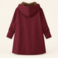 Winter Plush-Lined Cozy Hooded Coat
