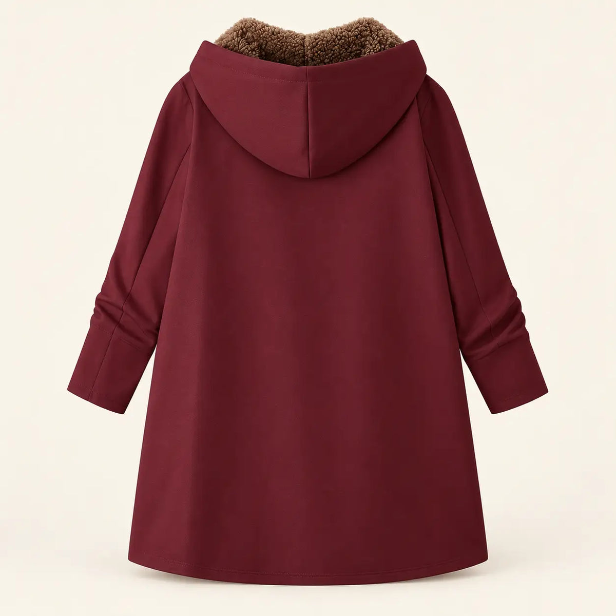 Winter Plush-Lined Cozy Hooded Coat