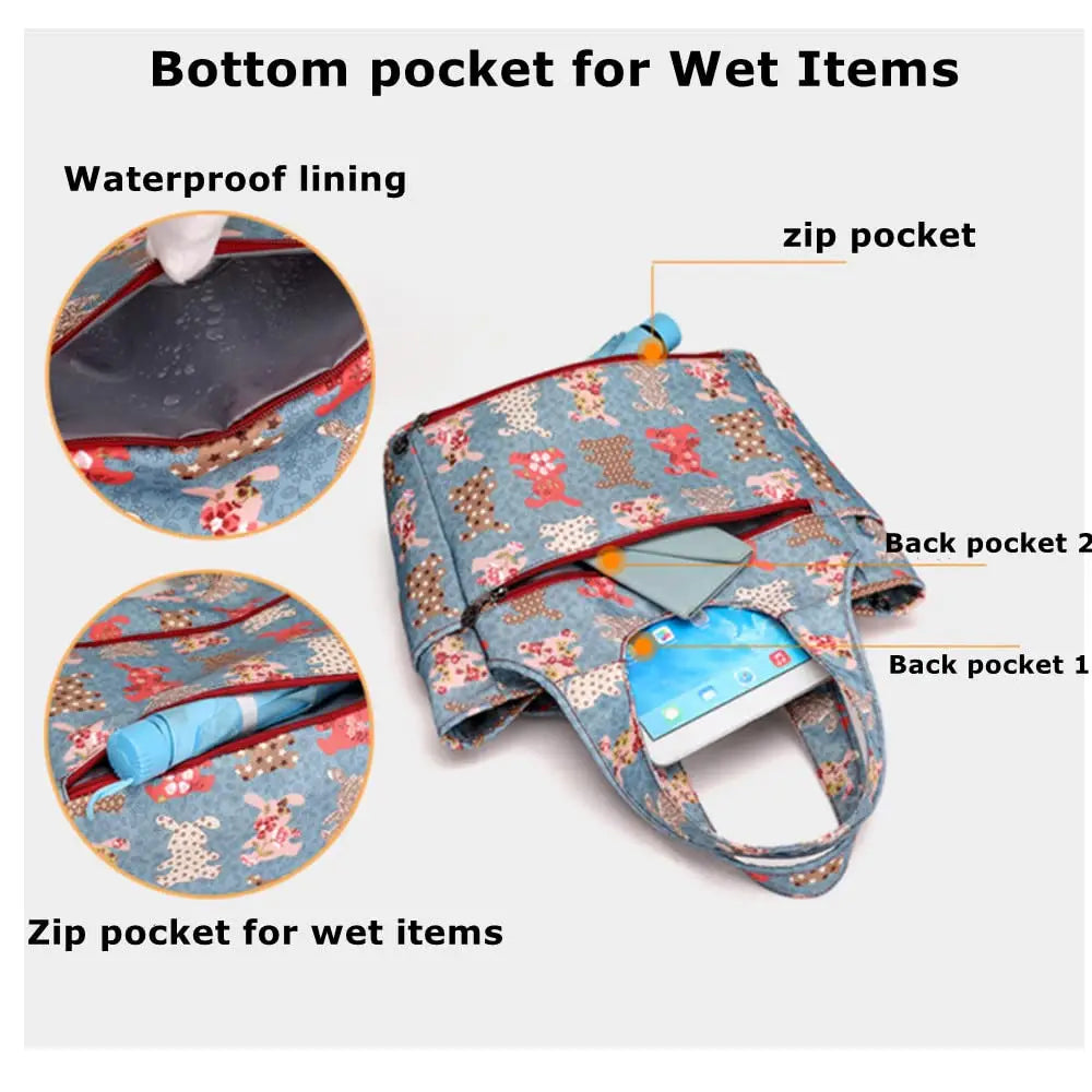 Multifunctional Waterproof Shoulder Tote Handbag