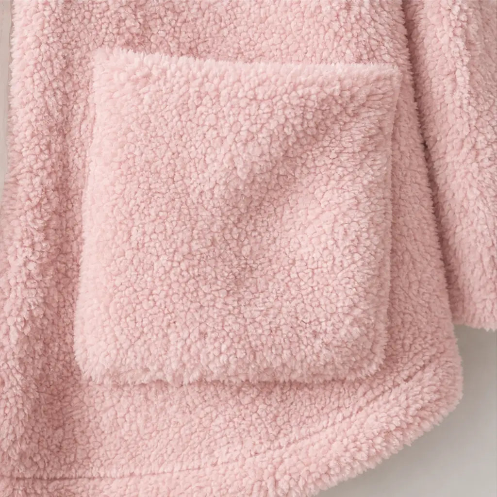 Button-Front Hooded Winter Jacket