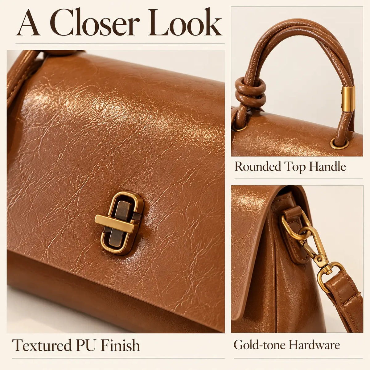 Top Handle Crossbody Bag