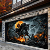 Legend Of The Headless Rider Halloween Garage Door Banner Decoration