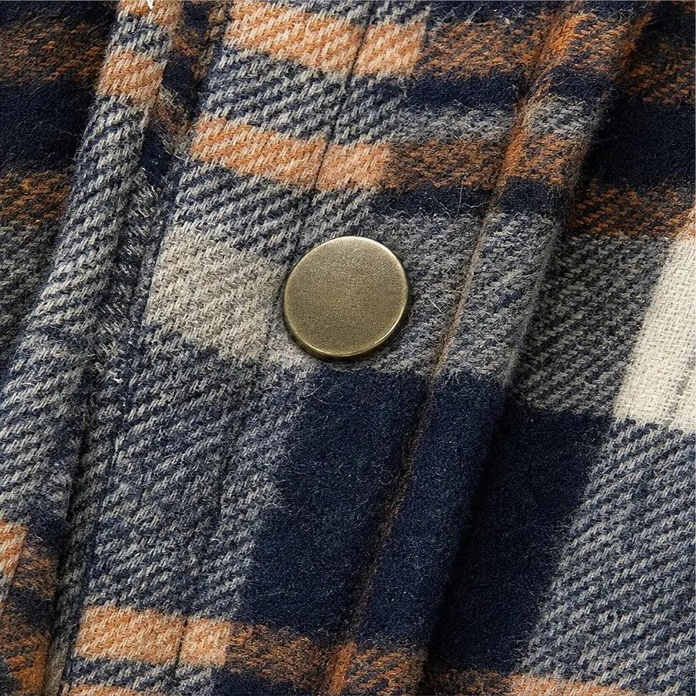 Sherpa-Lined Plaid Flannel Shacket