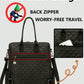 Anti-Theft Vintage Quilted Nylon Women's Backpack