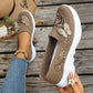 Women's Butterfly Embroidered Loafers