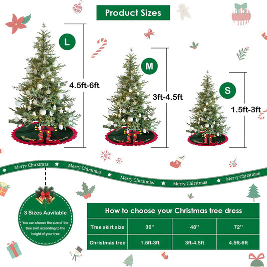 Santa Hideaway Quilted Tree Skirt