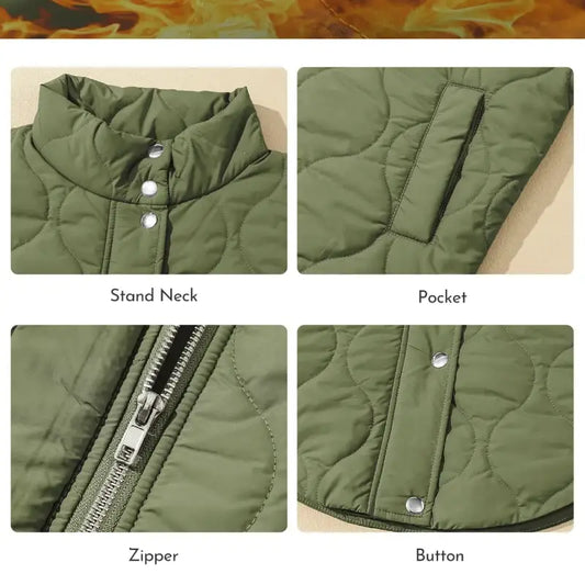 Women's Quilted Hooded Puffer Vest