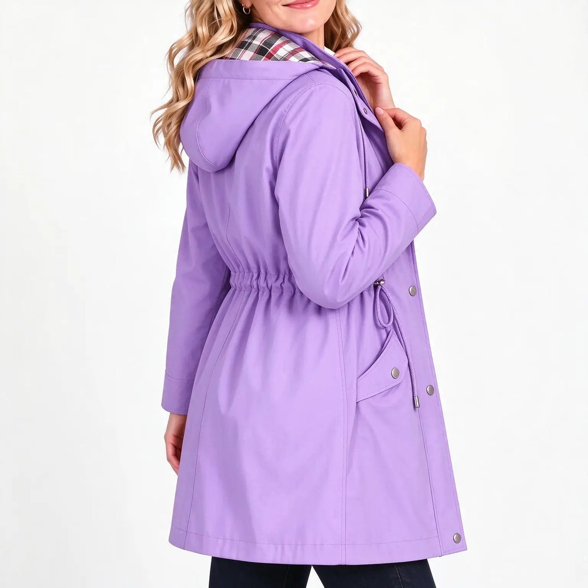 Women's Waterproof Woven Hooded Coat