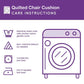 Iris Quilted Chair Cushion
