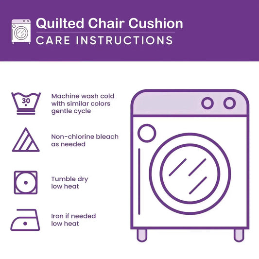Love Heart Quilted Chair Cushion