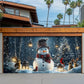 Christmas Garage Door Banner Decoration Snowman and Forest