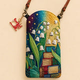 Lily of Valley Quilted Slim Phone Crossbody Bag
