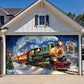 Magical Holiday Express Santa’s Train Garage Door Banner Decoration