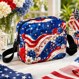 250th American Floral Quilted Crossbody Bag